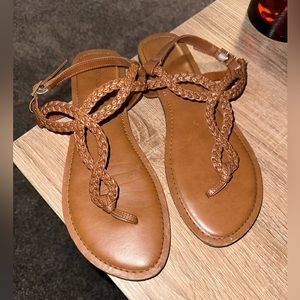 Merona Tan Strappy Sandals